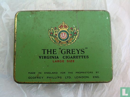 The "Greys" Virginia Cigarettes blik