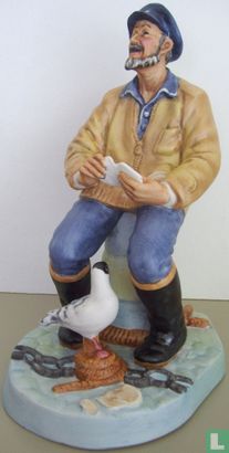 The Seafarer.  Een biscuitporseleinen sculptuur. - Image 1