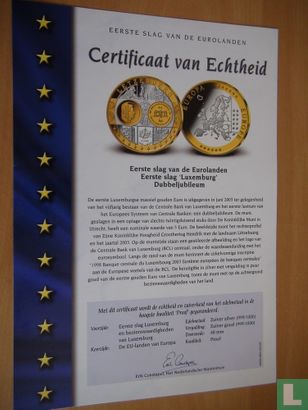 Luxemburg 1 euro 2003 "Eerste Slag van de Eurolanden - Afbeelding 3