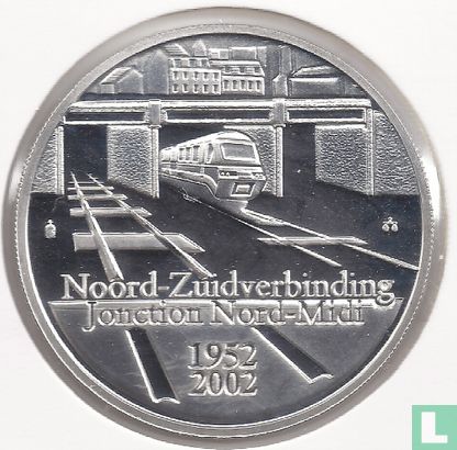 België 10 euro 2002 (PROOF) "50 years Brussels north - south junction" - Afbeelding 1