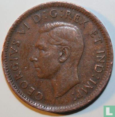 Canada 1 cent 1947 (zonder esdoornblad na jaartal) - Afbeelding 2