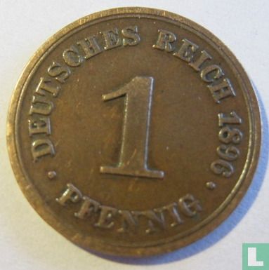 Duitse Rijk 1 pfennig 1896 (F) - Afbeelding 1