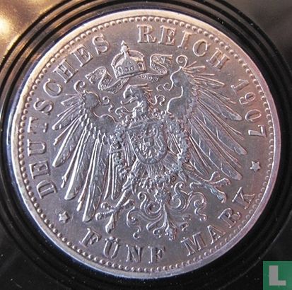 Bavaria 5 mark 1907 - Image 1