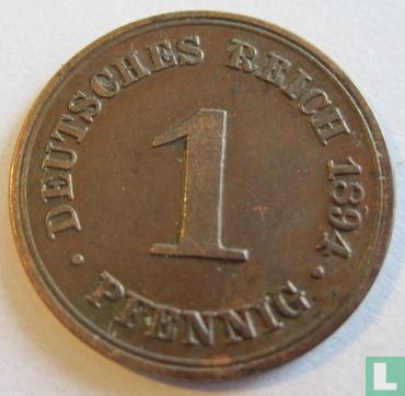 Empire allemand 1 pfennig 1894 (A) - Image 1