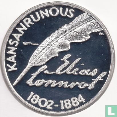 Finland 10 euro 2002 (PROOF) "200th anniversary Birth of Elias Lönnrot" - Afbeelding 2