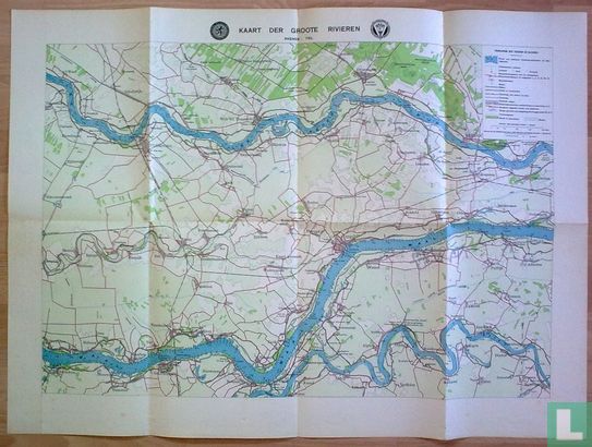 kaart der groote rivieren Rhenen-Tiel - Bild 1