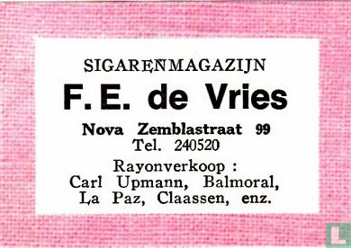 Sigarenmagazijn F.E. de Vries