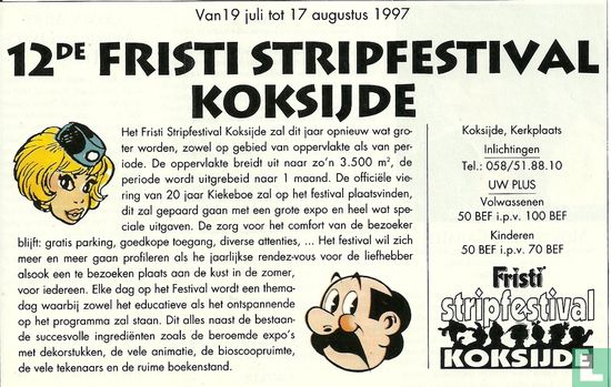 Fristi stripfestival Koksijde 1997