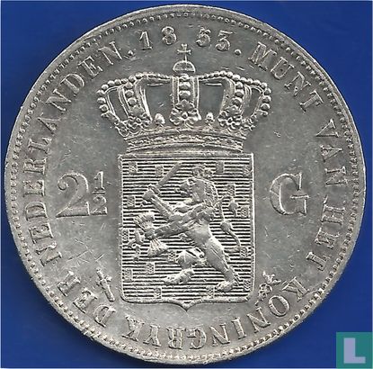 Netherlands 2½ gulden 1853 (1853/2) - Image 1