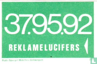37.95.95 reklamelucifers - Afbeelding 1
