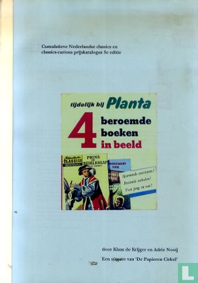 Cumulatieve Nederlandse classics en classics-curiosa prijskatalogus 3e editie - Image 1