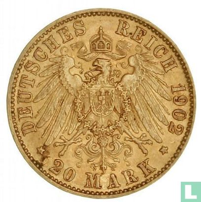 Pruisen 20 mark 1902 - Afbeelding 1