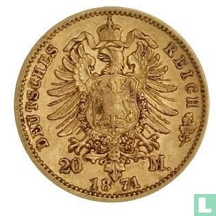 Prusse 20 mark 1871 - Image 1
