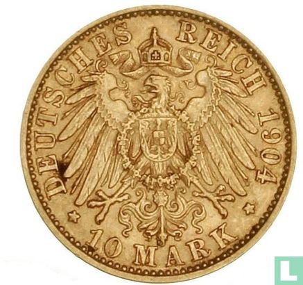 Prusse 10 mark 1904 - Image 1