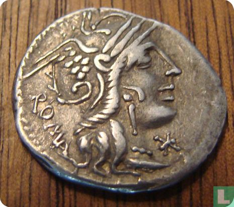 Romeinse Republiek, AR Denarius, 117-116 BC, M. Calidius, Q. Metellus en Cn. Fulvius, Rome - Afbeelding 1