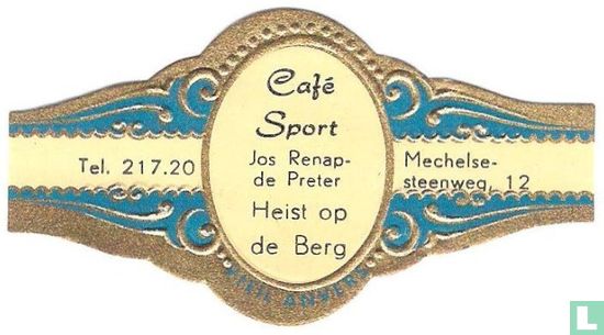 Café Sport Jos Renap-de Preter Heist op de Berg - Te. 217.20 - Mechelse-steenweg 12 - Afbeelding 1