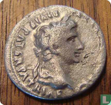 Romeinse Rijk, AR Denarius, 27 BC - 14 AD, Augustus, Lugdunum, 4 BC - 2 AD - Afbeelding 1