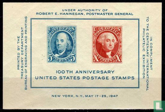 100 Jahre US-Briefmarken