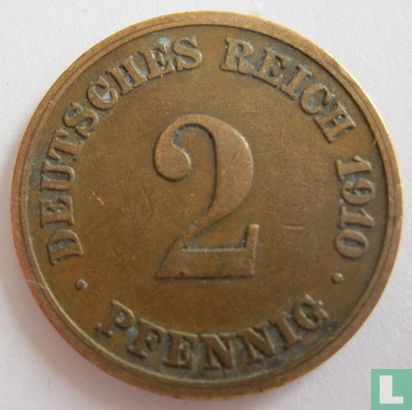 German Empire 2 pfennig 1910 (E) - Image 1