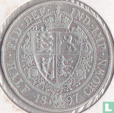 Verenigd Koninkrijk ½ crown 1897 - Afbeelding 1