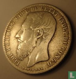 Kongo-Vrijstaat 1 franc 1891 - Afbeelding 2