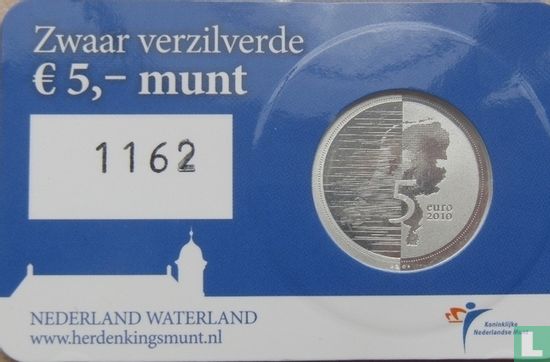 Nederland 5 euro 2010 (coincard - eerste dag uitgifte) "Waterland" - Afbeelding 2