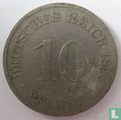 Empire allemand 10 pfennig 1898 (J) - Image 1