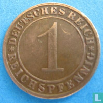 Empire allemand 1 reichspfennig 1930 (G) - Image 2