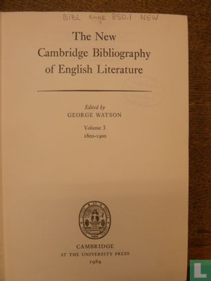 The new Cambridge bibliography of English literature 3 - Bild 3