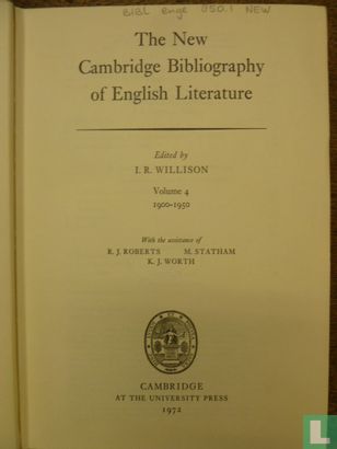 The new Cambridge bibliography of English literature 4 - Image 3