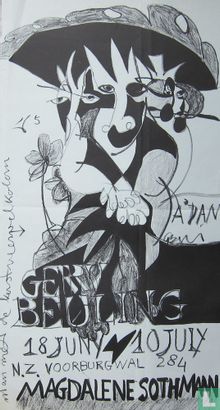 Gerrie Beuling - Tentoonstellingsaffiche, 1965
