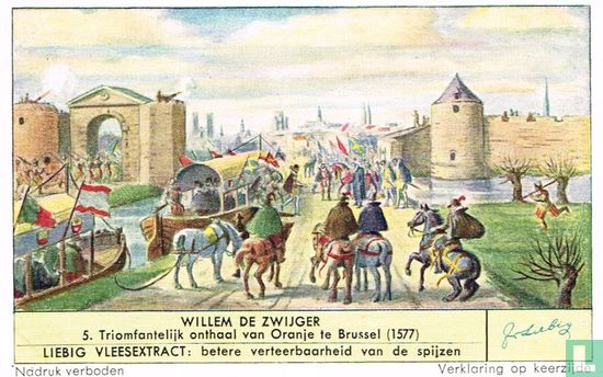 Triomfantelijk onthaal van Oranje te Brussel (1577)