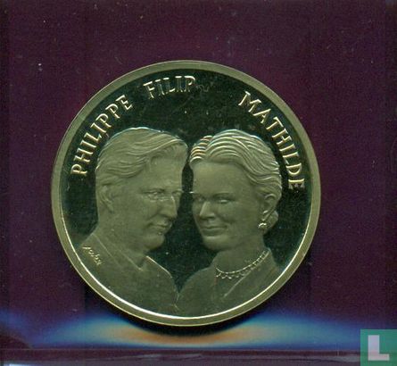médaille trouw Filip & Mathilde > Afd. Penningen - Image 1