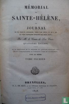 Mémorial de Sainte-Hélène tome premier et second - Afbeelding 2