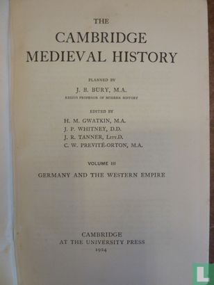 The Cambridge medieval history 3 - Bild 3
