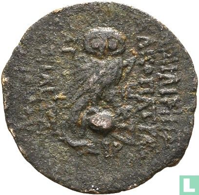 Empire Séleucide. Cléopâtre Théa et Antiochos VIII 125-121 av. J.-C., AE 19 mm - Image 1