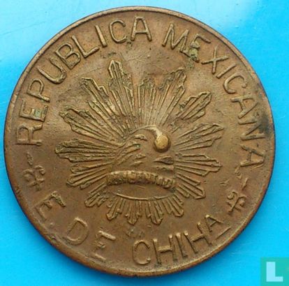 Chihuahua 5 centavos 1914 (type 2 - laiton) - Image 2