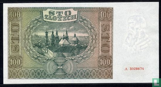 Pologne 100 Zlotych 1941 - Image 2