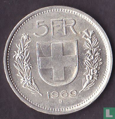 Zwitserland 5 francs 1969 - Afbeelding 1