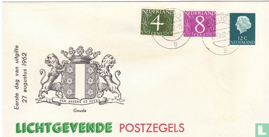 Lichtgevende postzegels