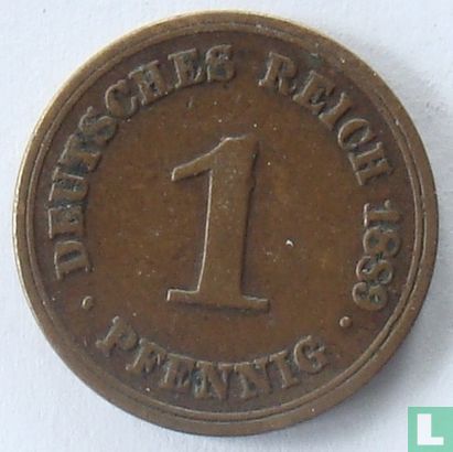 Duitse Rijk 1 pfennig 1889 (G) - Afbeelding 1