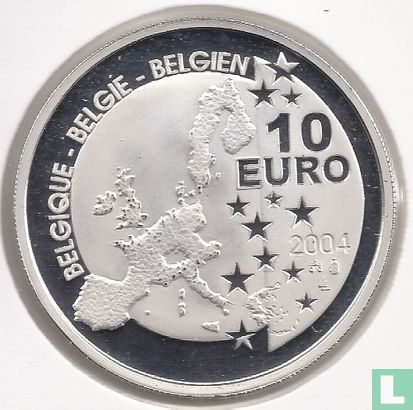 Belgium 10 euro 2004 (PROOF) "75 Years of Tintin" - Image 1