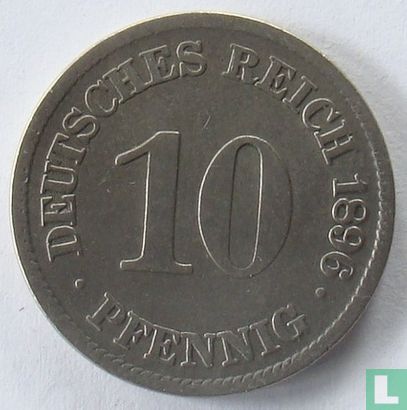 Empire allemand 10 pfennig 1896 (E) - Image 1