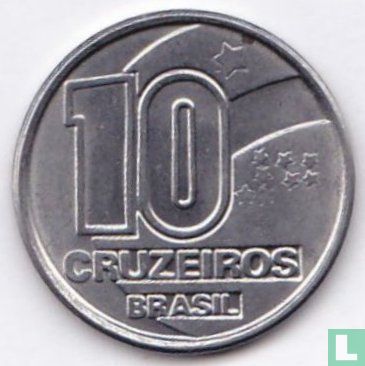 Brésil 10 cruzeiros 1991 (4.36 g) - Image 2
