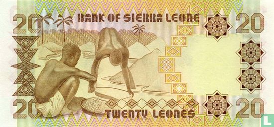 Sierra Leone 20 Leones 1988 - Image 2