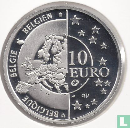 Belgium 10 euro 2005 (PROOF) "60th Anniversary of Liberation" - Image 2