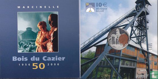 België 10 euro 2006 (PROOF - gekleurd) "50th anniversary of the Mines of Bois du Cazier -  Marcinelle Disaster" - Afbeelding 3