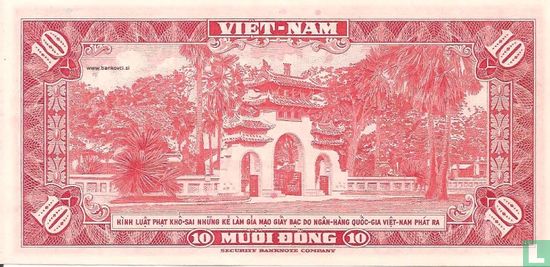 Zuid Vietnam 10 dong 1963 - Afbeelding 2