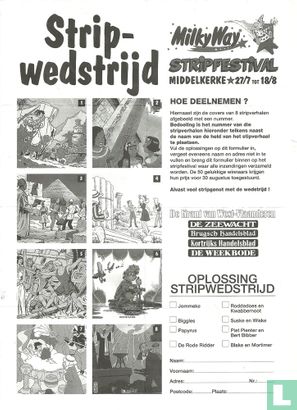 Stripwedstrijd stripfestival Middelkerke