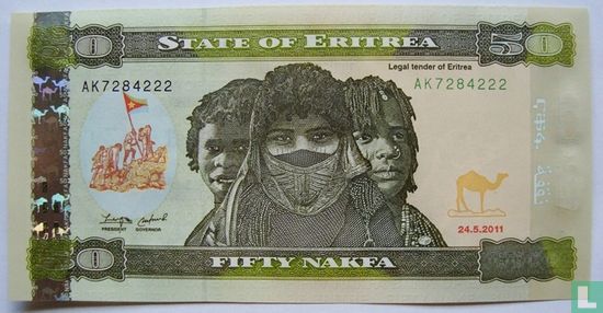 Eritrea 50 Nakfa 2011 - Image 1